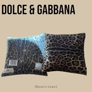 NOT GIVING UP THESE BABIES. NWT silk Dolce&Gabbana animal print silk pillows -